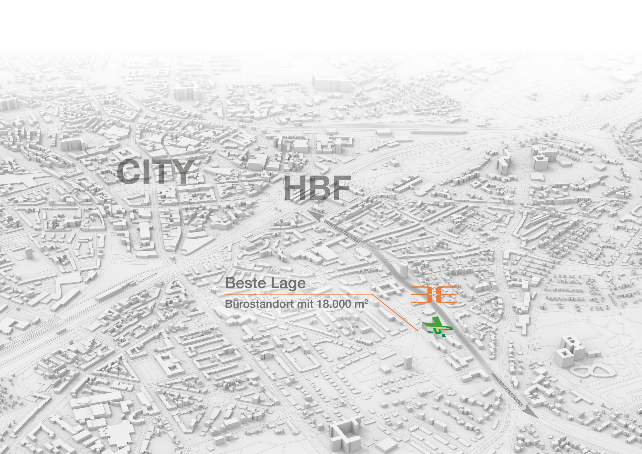 Bochum City 3D Karte